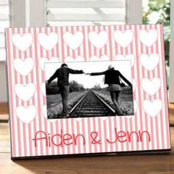 Valentine's Stripes Frame